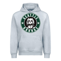 Heather Grey seattle grunge Urban Hoodie - artisFamous