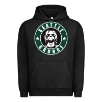 Pigment Black seattle grunge Urban Hoodie - artisFamous