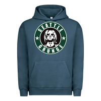 Pigment Midnight Navy seattle grunge Urban Hoodie - artisFamous
