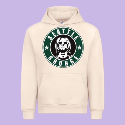 Seattle Grunge Urban Hoodie Designed By Artisfamous