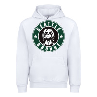 White seattle grunge Urban Hoodie - artisFamous