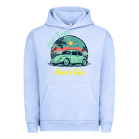 Pigment Grape Ice Vintage Funny Beetle Bug Distressed Classic Cars Old Bugs Never Die Urban Hoodie - artisFamous