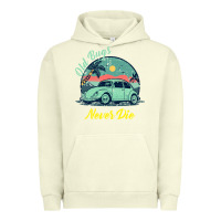 Pigment Pistachio Vintage Funny Beetle Bug Distressed Classic Cars Old Bugs Never Die Urban Hoodie - artisFamous