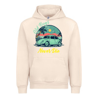 Sandshell Vintage Funny Beetle Bug Distressed Classic Cars Old Bugs Never Die Urban Hoodie - artisFamous