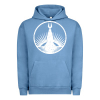 Pigment Pebble Blue bioshock rapture black Urban Hoodie - artisFamous