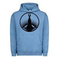 Pigment Pebble Blue bioshock rapture black Urban Hoodie - artisFamous