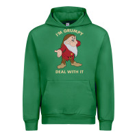 Emerald snow white i'm grumpy deal with it portrait t shirt Urban Hoodie - artisFamous