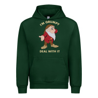 Forest Green snow white i'm grumpy deal with it portrait t shirt Urban Hoodie - artisFamous