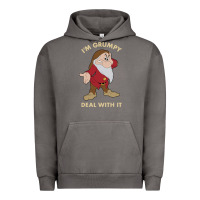 Pigment Tornado snow white i'm grumpy deal with it portrait t shirt Urban Hoodie - artisFamous
