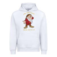 White snow white i'm grumpy deal with it portrait t shirt Urban Hoodie - artisFamous