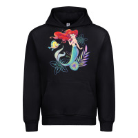 Black the little mermaid ari  and flounder sea t shirt Urban Hoodie - artisFamous
