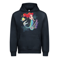 Navy the little mermaid ari  and flounder sea t shirt Urban Hoodie - artisFamous