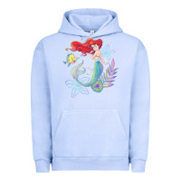 Pigment Grape Ice the little mermaid ari  and flounder sea t shirt Urban Hoodie - artisFamous