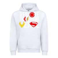 White restore the snyderverse Urban Hoodie - artisFamous
