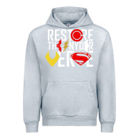 Heather Grey restore the snyderverse Urban Hoodie - artisFamous