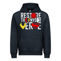 Navy restore the snyderverse Urban Hoodie - artisFamous