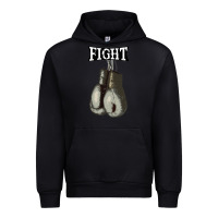 Black boxing vintage fight gloves Urban Hoodie - artisFamous