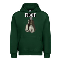 Forest Green boxing vintage fight gloves Urban Hoodie - artisFamous