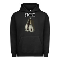 Pigment Black boxing vintage fight gloves Urban Hoodie - artisFamous