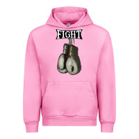 Fuchsia Pink boxing vintage fight gloves Urban Hoodie - artisFamous