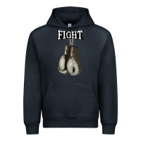Navy boxing vintage fight gloves Urban Hoodie - artisFamous