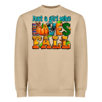 Mushroom just a girl who loves fall Heavyweight Sweatshirt - AdoDesignShop