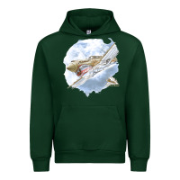 Forest Green 40 flying tigers Urban Hoodie - artisFamous
