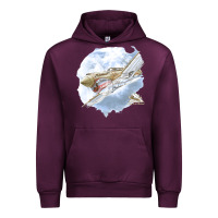 Mauve Wine 40 flying tigers Urban Hoodie - artisFamous