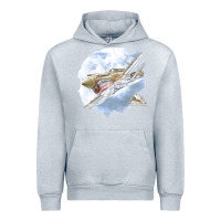 Heather Grey 40 flying tigers Urban Hoodie - artisFamous