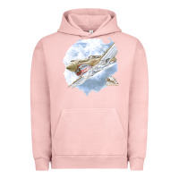 Pigment Salmon 40 flying tigers Urban Hoodie - artisFamous