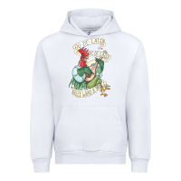 White alan a dale rooster  oo de lally golly what a day tattoo watercolor pa Urban Hoodie - artisFamous