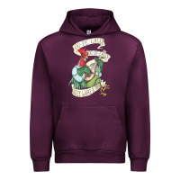 Mauve Wine alan a dale rooster  oo de lally golly what a day tattoo watercolor pa Urban Hoodie - artisFamous