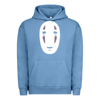 Pigment Pebble Blue no face spirited away women's Urban Hoodie - artisFamous
