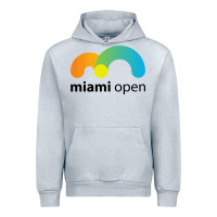 Heather Grey MIAMI OPEN Urban Hoodie - artisFamous