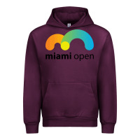 Mauve Wine MIAMI OPEN Urban Hoodie - artisFamous