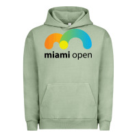 Pigment Oil Green MIAMI OPEN Urban Hoodie - artisFamous