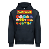 Navy 80s pacman ghosts video games Urban Hoodie - artisFamous