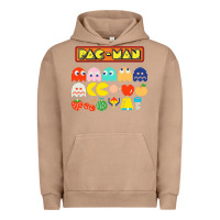 Pigment Burro 80s pacman ghosts video games Urban Hoodie - artisFamous