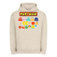 Pigment French Oak 80s pacman ghosts video games Urban Hoodie - artisFamous