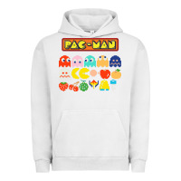 Pigment Lunar Rock 80s pacman ghosts video games Urban Hoodie - artisFamous