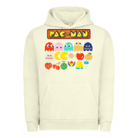 Pigment Pistachio 80s pacman ghosts video games Urban Hoodie - artisFamous