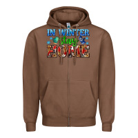 Chestnut in winter stay home with gloves Zipper Hoodie - AdoDesignShop