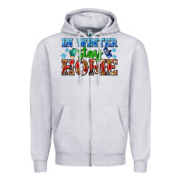 Heather Grey in winter stay home with gloves Zipper Hoodie - AdoDesignShop