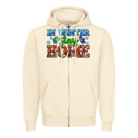 Sandshell in winter stay home with gloves Zipper Hoodie - AdoDesignShop