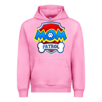 Fuchsia Pink funny mom patrol  funny dog mom gift birthday party t shirt Urban Hoodie - artisFamous