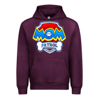 Mauve Wine funny mom patrol  funny dog mom gift birthday party t shirt Urban Hoodie - artisFamous