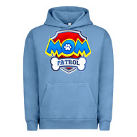Pigment Pebble Blue funny mom patrol  funny dog mom gift birthday party t shirt Urban Hoodie - artisFamous