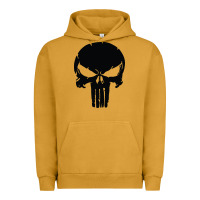 Pigment Peanut Butter the punisher skull black Urban Hoodie - artisFamous