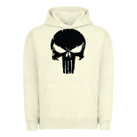 Pigment Pistachio the punisher skull black Urban Hoodie - artisFamous