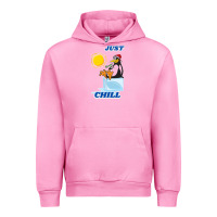Fuchsia Pink Just Chill Urban Hoodie - artisFamous